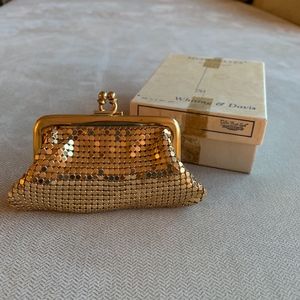 Vintage Whiting & Davis Gold Chain Mesh Coin Purse